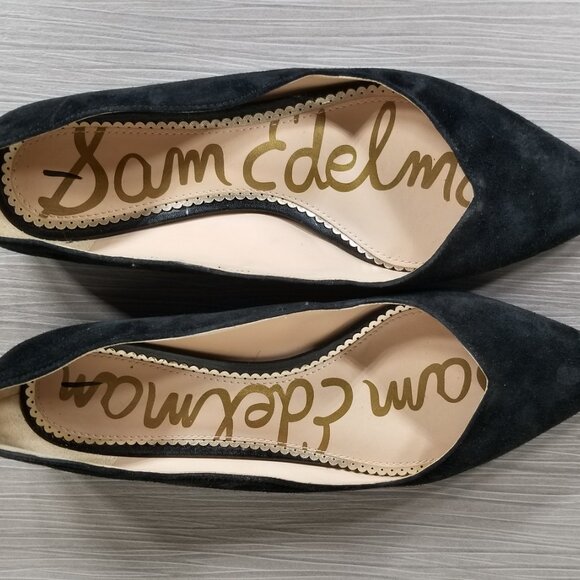 Sam Edelman Riza Flat, Black Suede, Womens Size 9.5 M - Picture 10 of 12